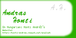 andras honti business card